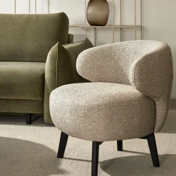 Aila - Fabric-Upholstered Armchair by Furninova