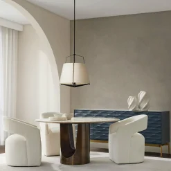 Aimée - Dining Chair on Wheels
