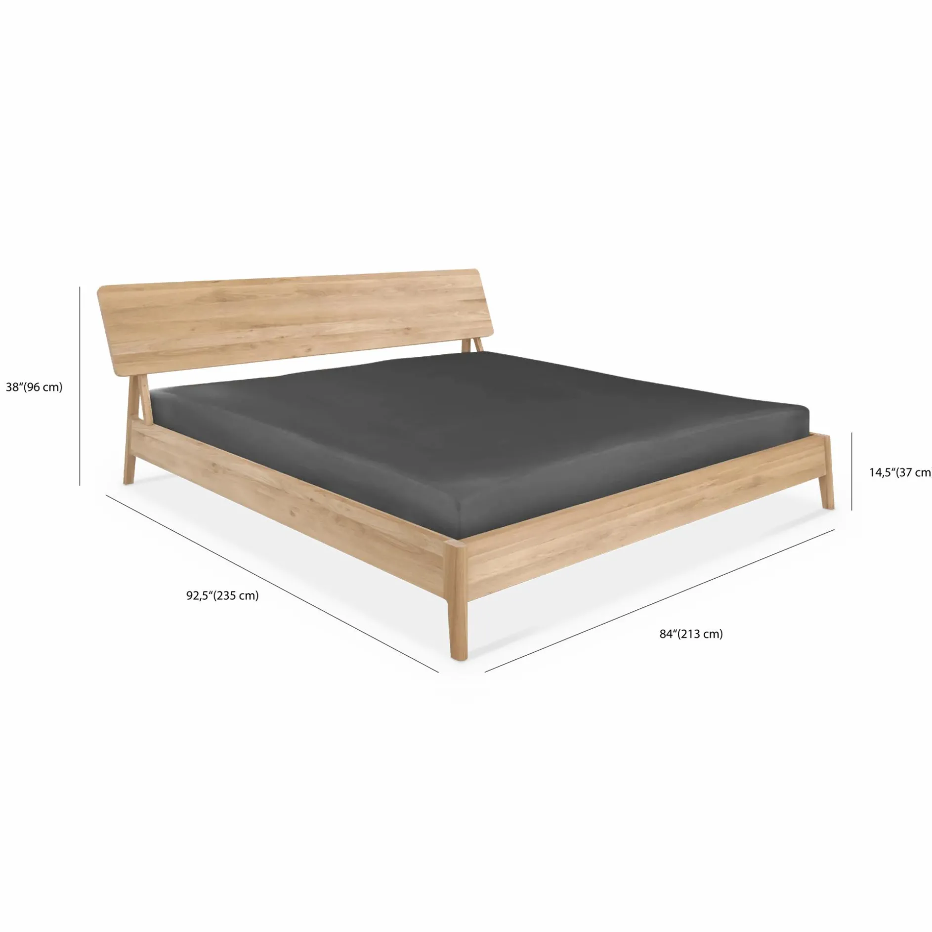 Air - Solid Oak Bed by Ethnicraft