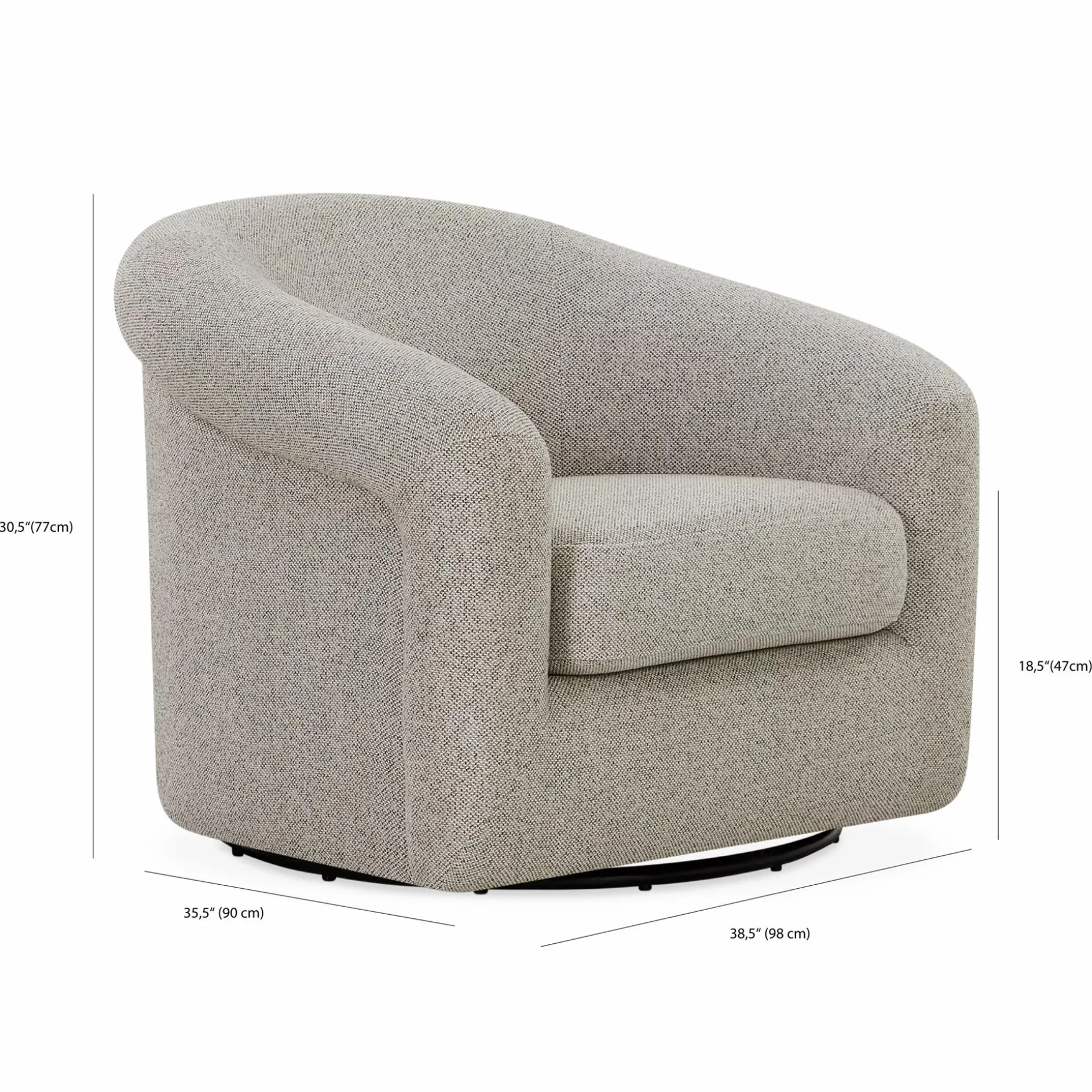 Aksel - Swivel Armchair