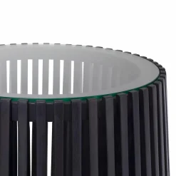 Alder - Teak and Glass Side Table