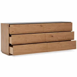 Alexia - 6-Drawer Wood Dresser by Mobican