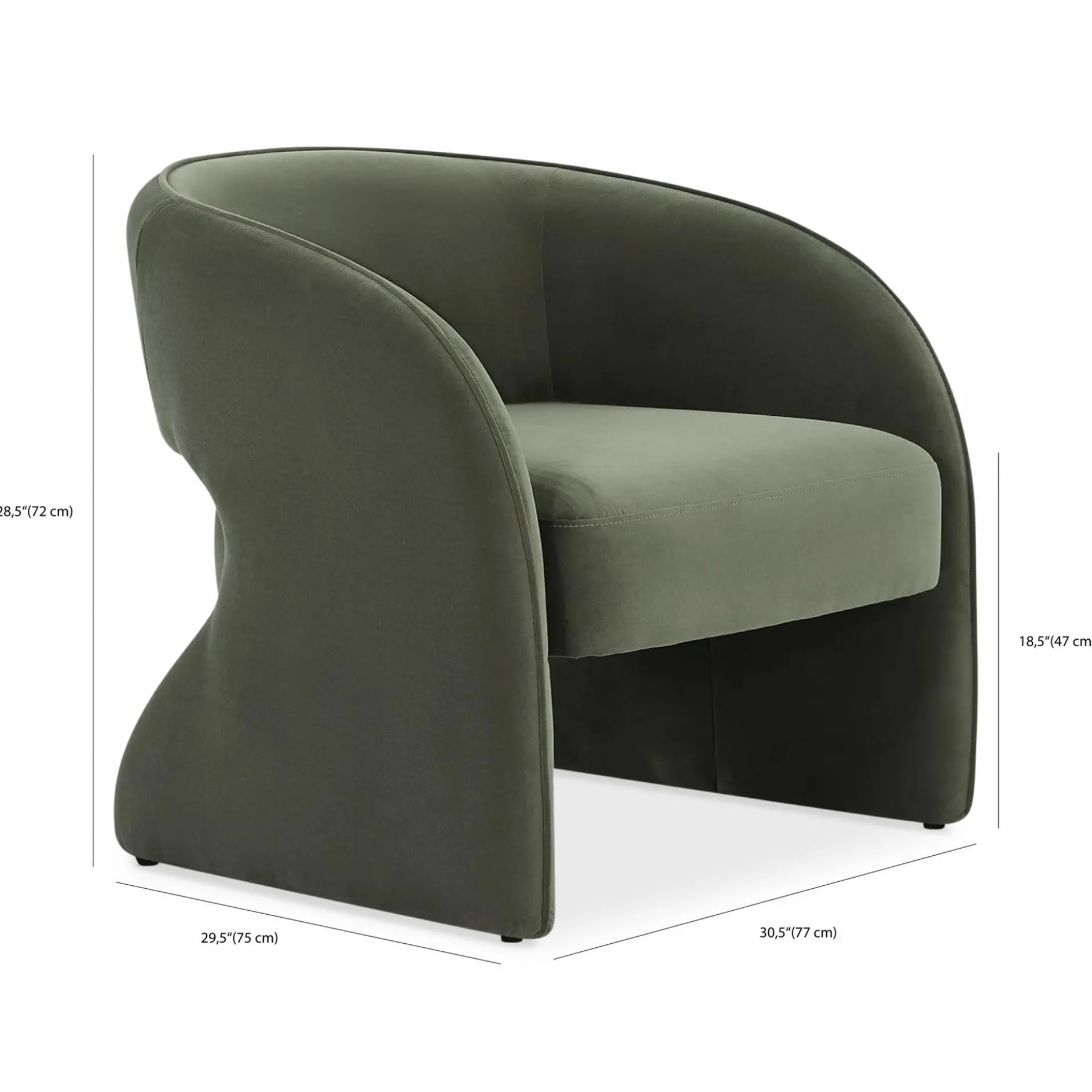 Alisia - Fabric-Upholstered Armchair