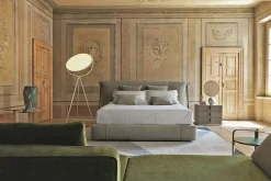Amal - Upholstered Bed with Removable Cover by Flou