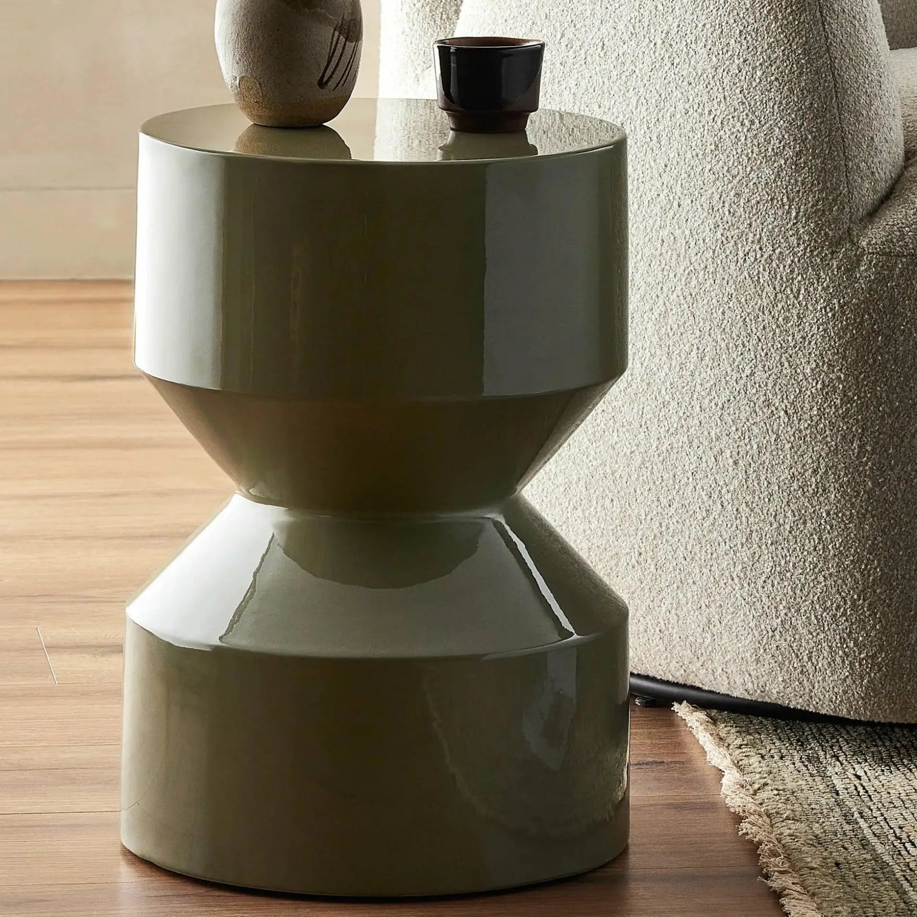 Ara - Concrete Side Table by Four Hands