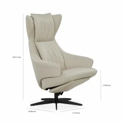 Arc 2008 - Power Reclining Swivel Leather Armchair by Gealux