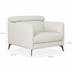 Ariana - Armchair with Adjustable Headrest