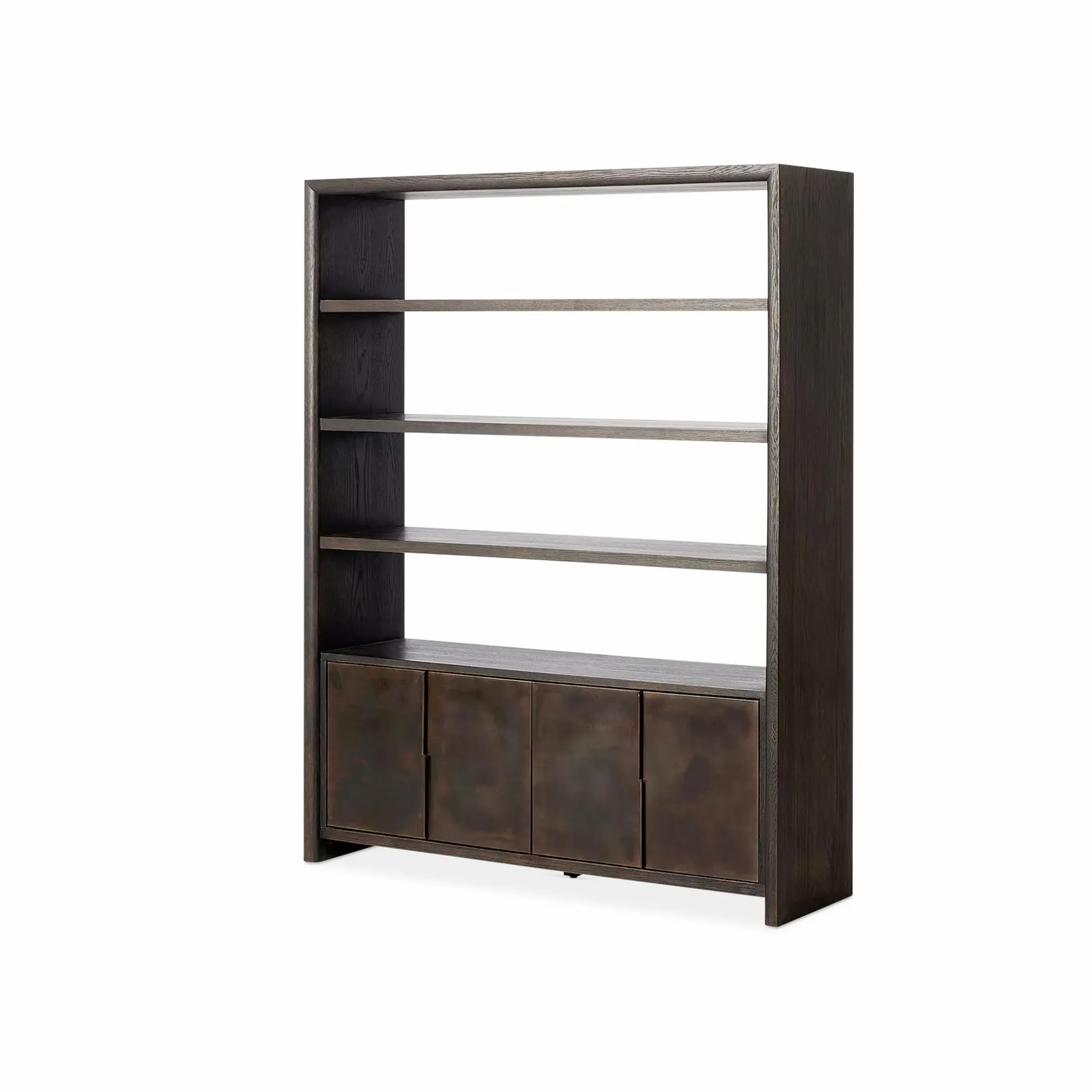 Arlington - Oak Wood and Iron Bookcase by Four Hands