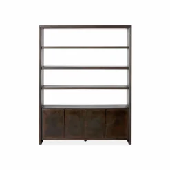 Arlington - Oak Wood and Iron Bookcase by Four Hands