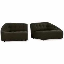 Armonia - Channel Tufted Fabric Sofa by Miki Ferrari
