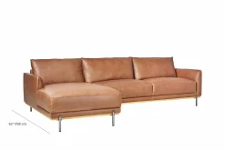 Astana - Leather Sectional Sofa