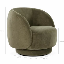 Ava - Swivel Chair by Furninova