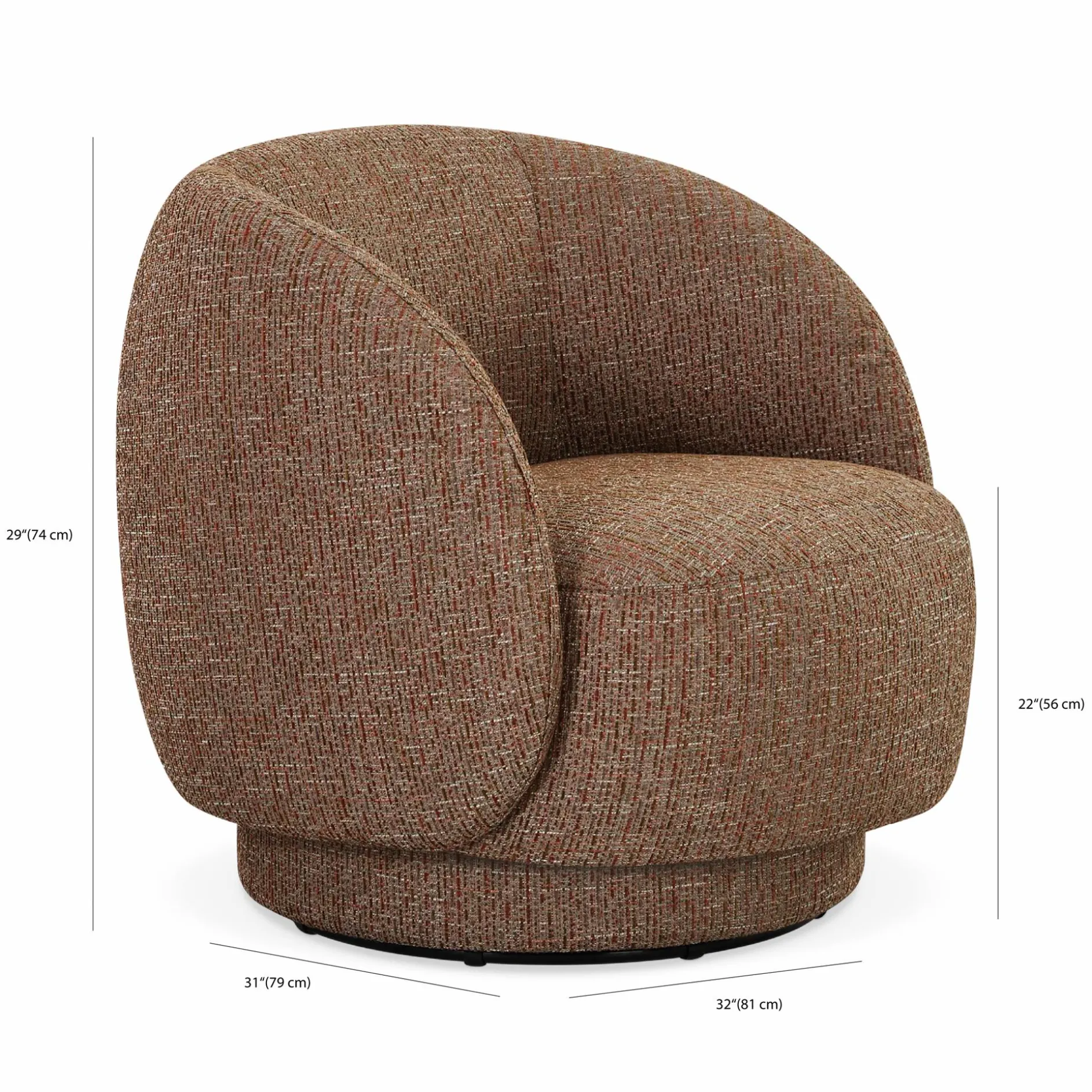 Ava - Swivel Chair by Furninova