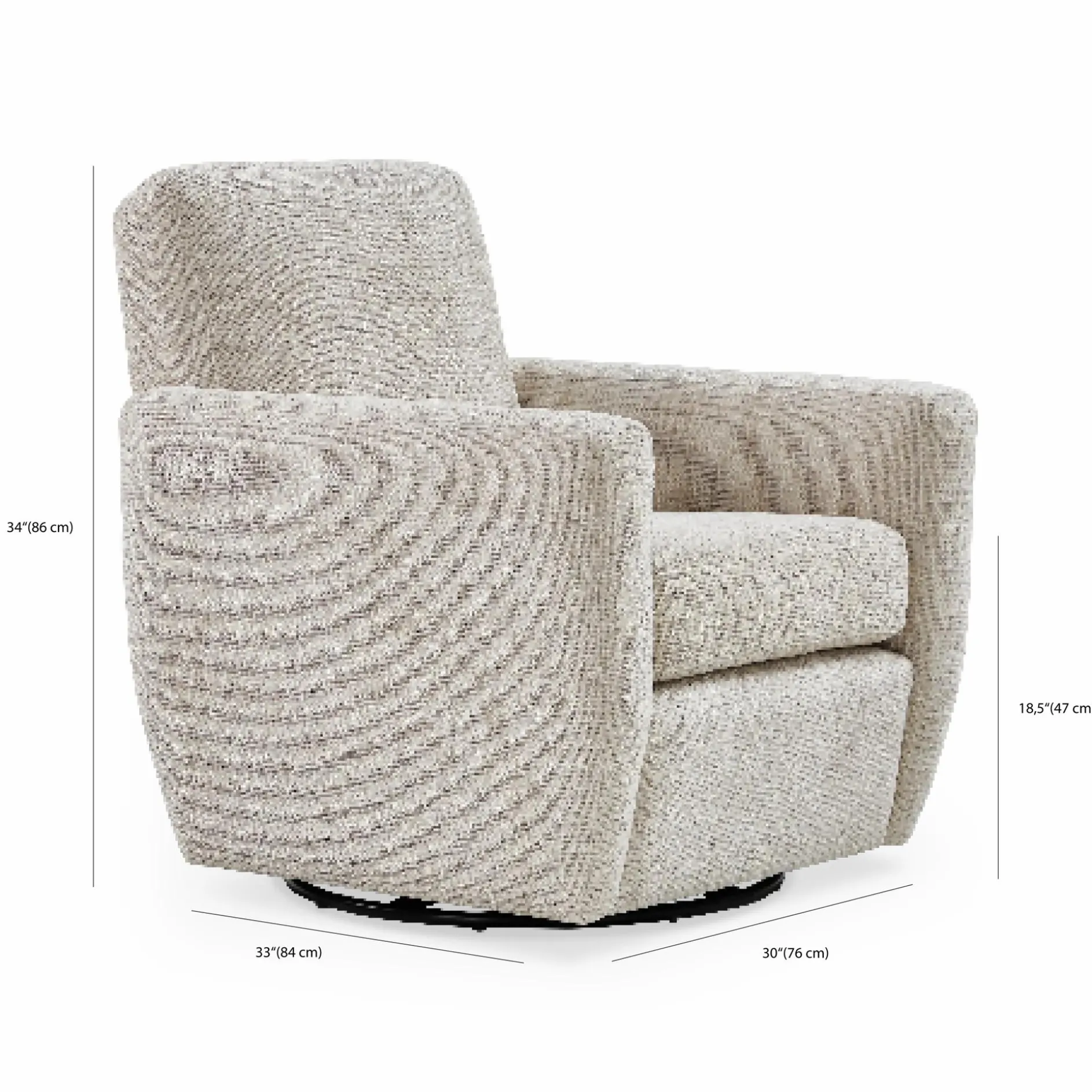 Avalon - Swivel Armchair by Romano