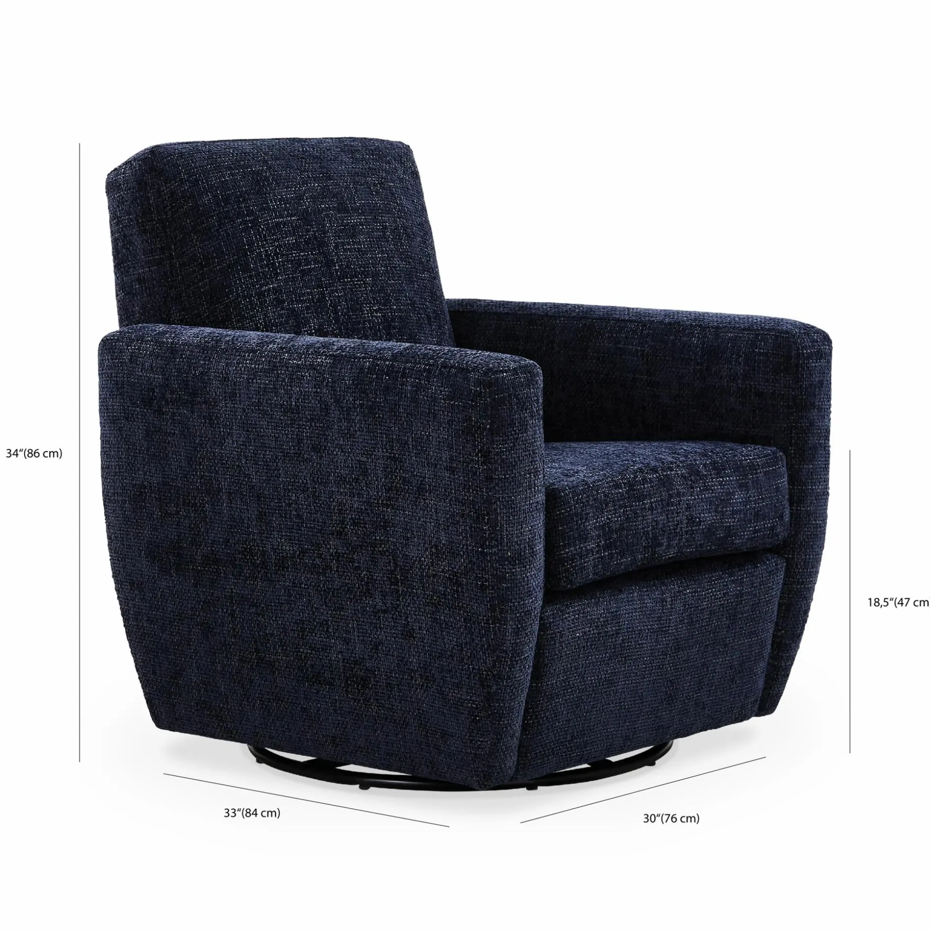 Avalon - Swivel Armchair by Romano