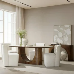 Avra - Dining Chair With Casters