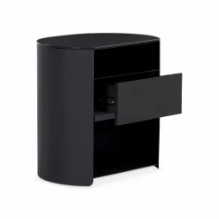 Bean - Nightstand with Glass Top