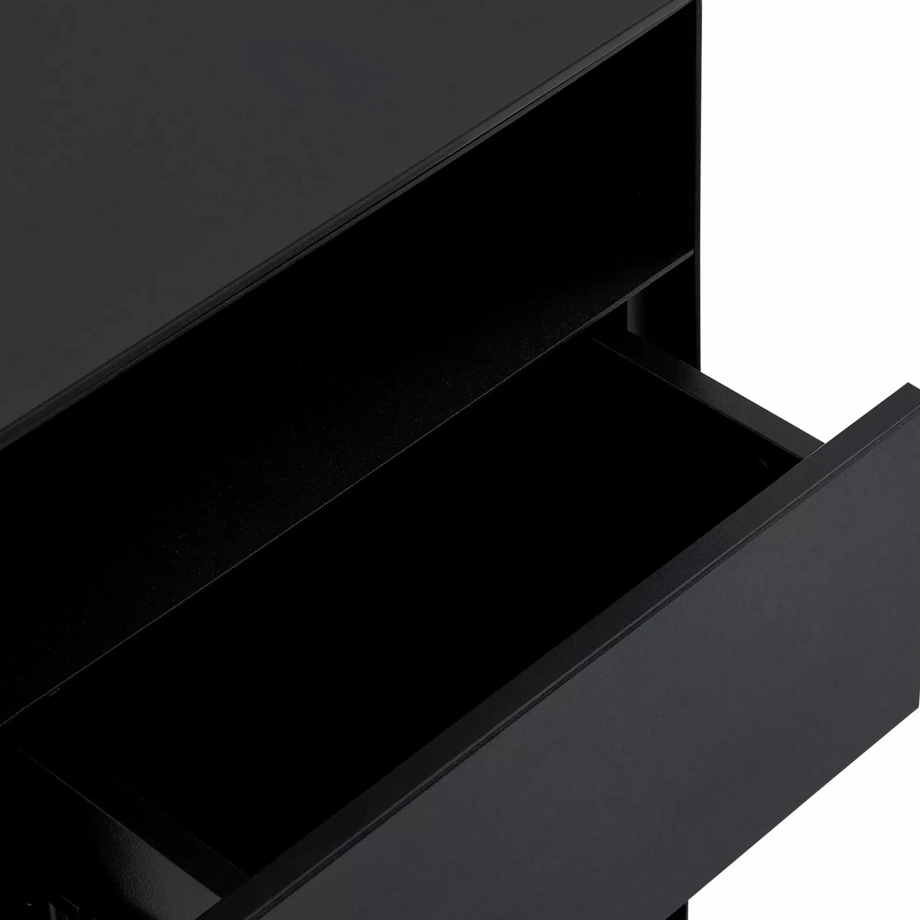 Bean - Nightstand with Glass Top