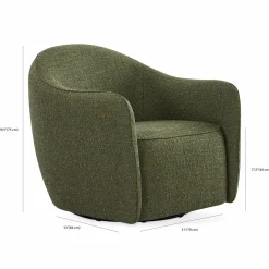 Beetle - Swivel Armchair by Furninova