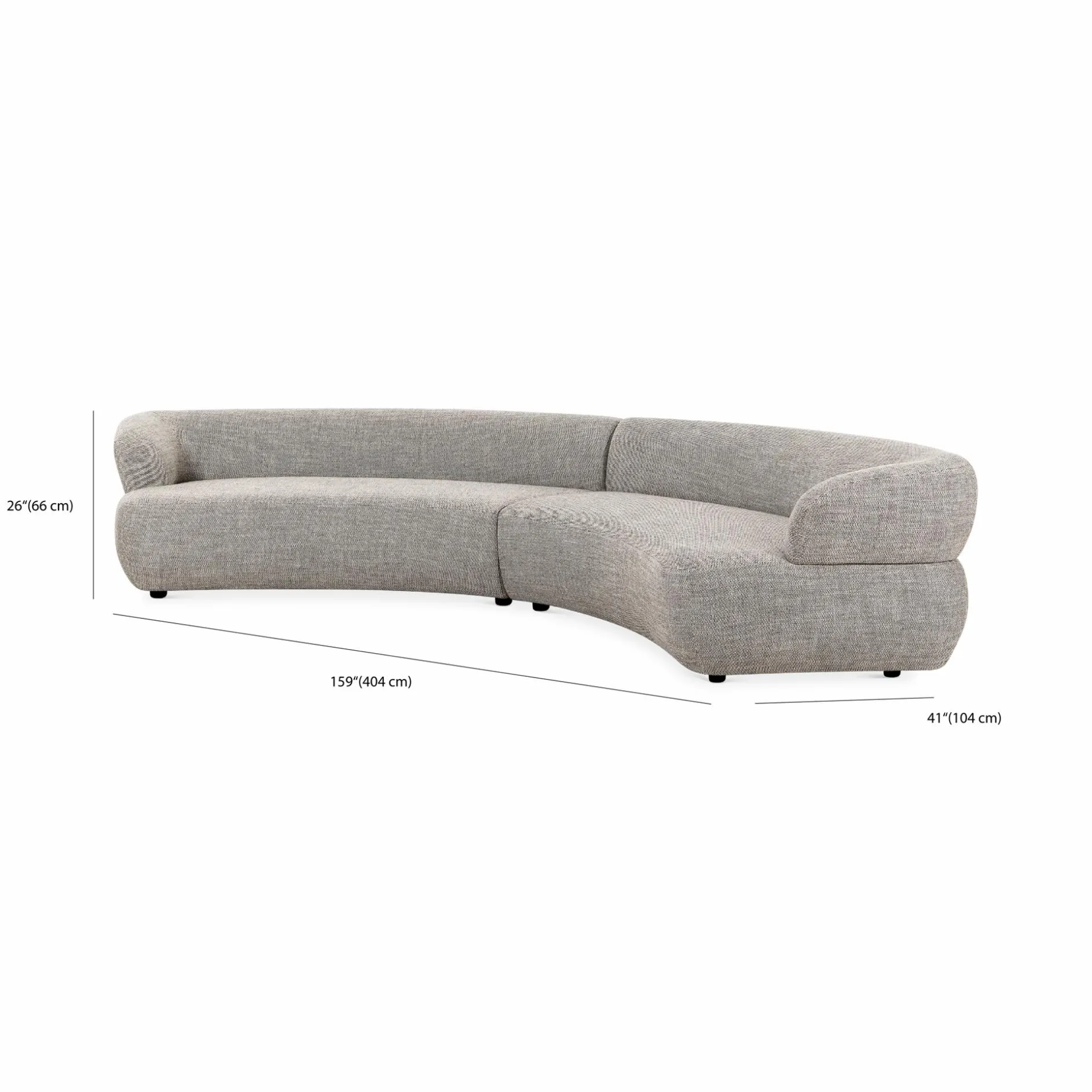 Belen - Sculptural Sectional Sofa by Four Hands