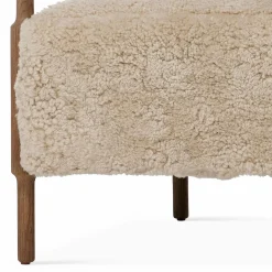 Bennett - Solid Oak and Shearling Armchair by Four Hands