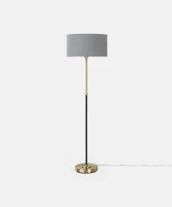 Bergen - Antique Brass Floor Lamp