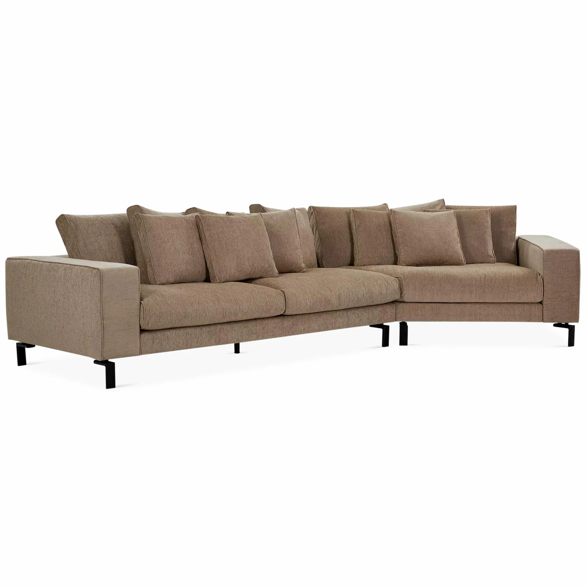 Blues Night - Fabric-Upholstered Sectional Sofa by Furninova