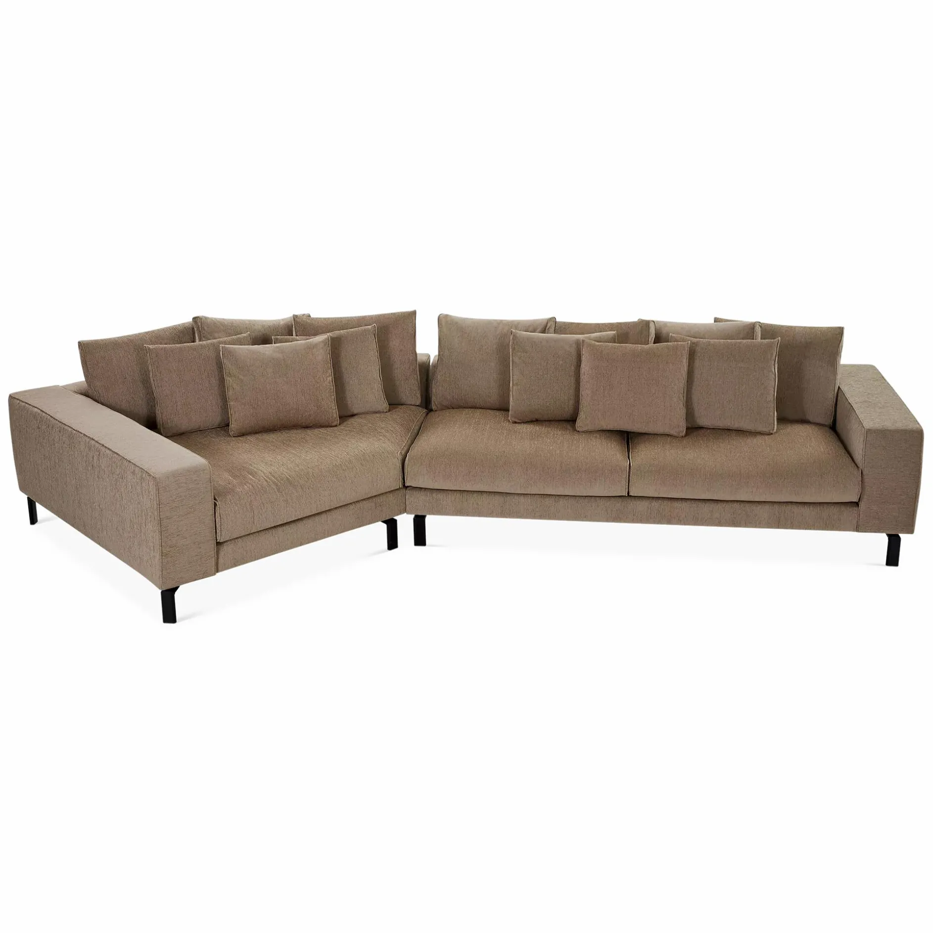 Blues Night - Fabric-Upholstered Sectional Sofa by Furninova