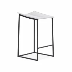 Bocca - Metal and Fabric Stool by Trica