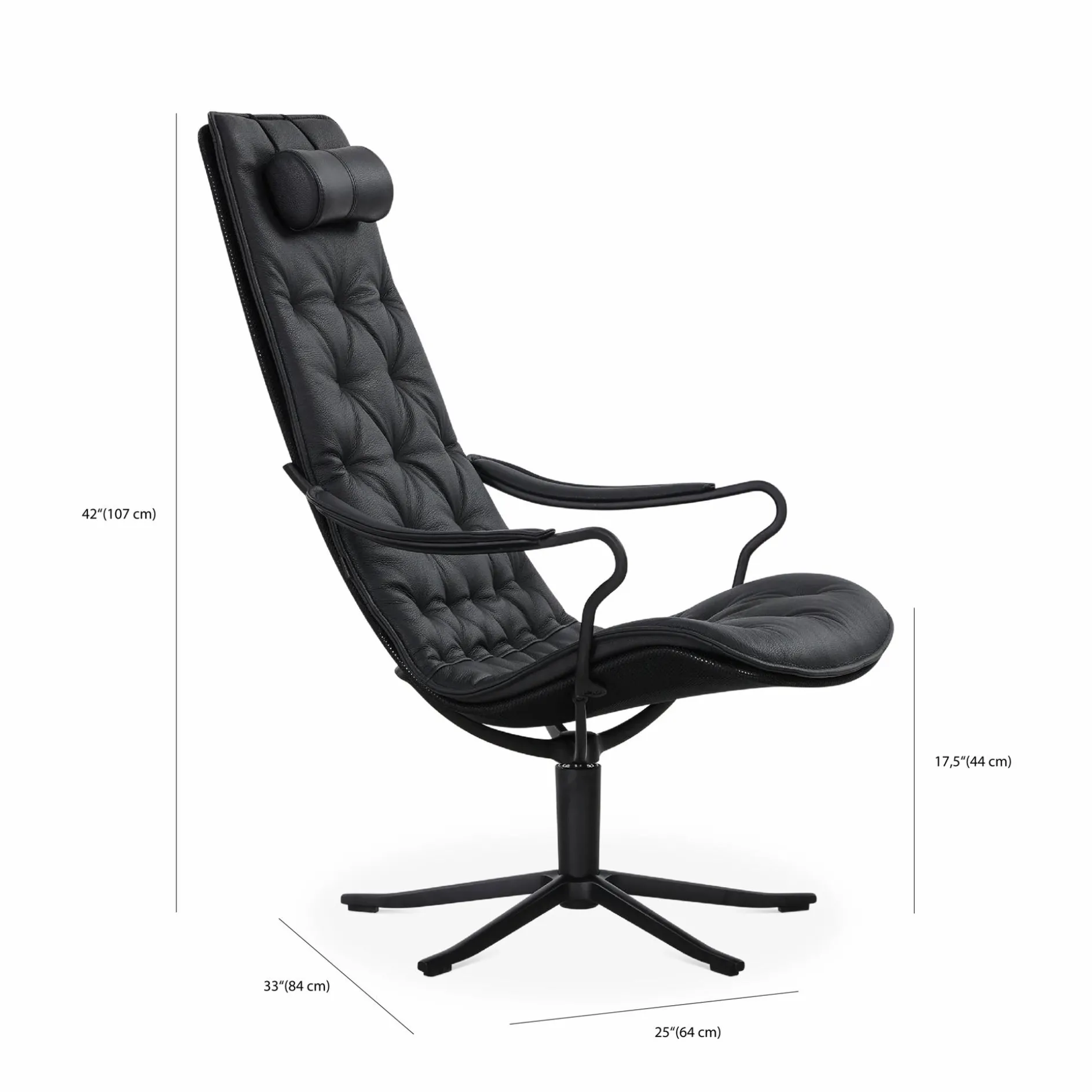 Bravo - Leather Swivel Chair by Conform