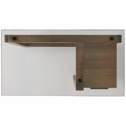 Buro - Walnut Desk with Filing Cabinet by Verbois