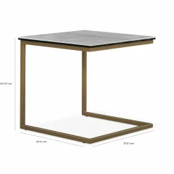Calabria - Ceramic Side Table by Gamma