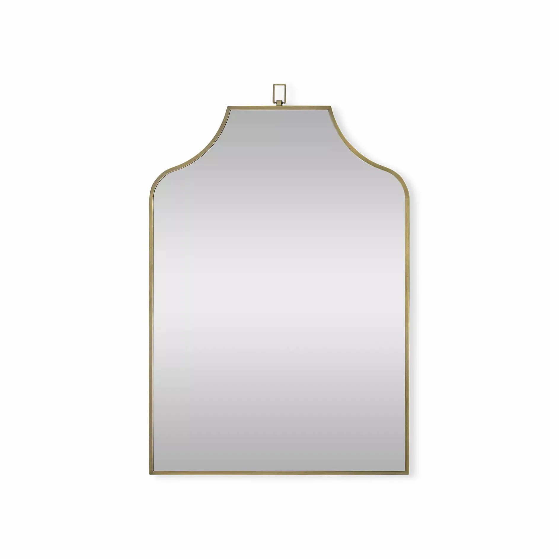 Calliope - Antique Brass Mirror