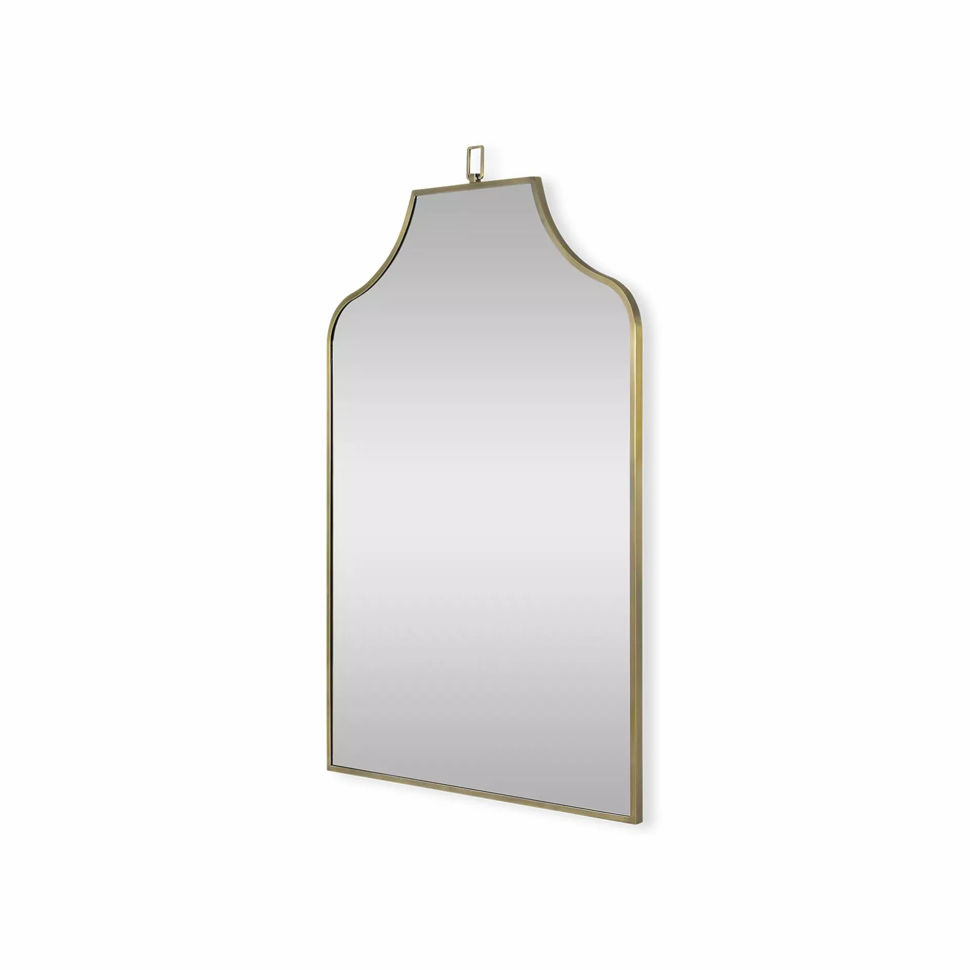Calliope - Antique Brass Mirror
