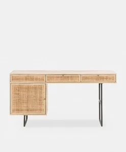Carmel - Desk with Rattan Drawers