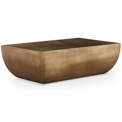 Caroline - Antique Brass Coffee Table
