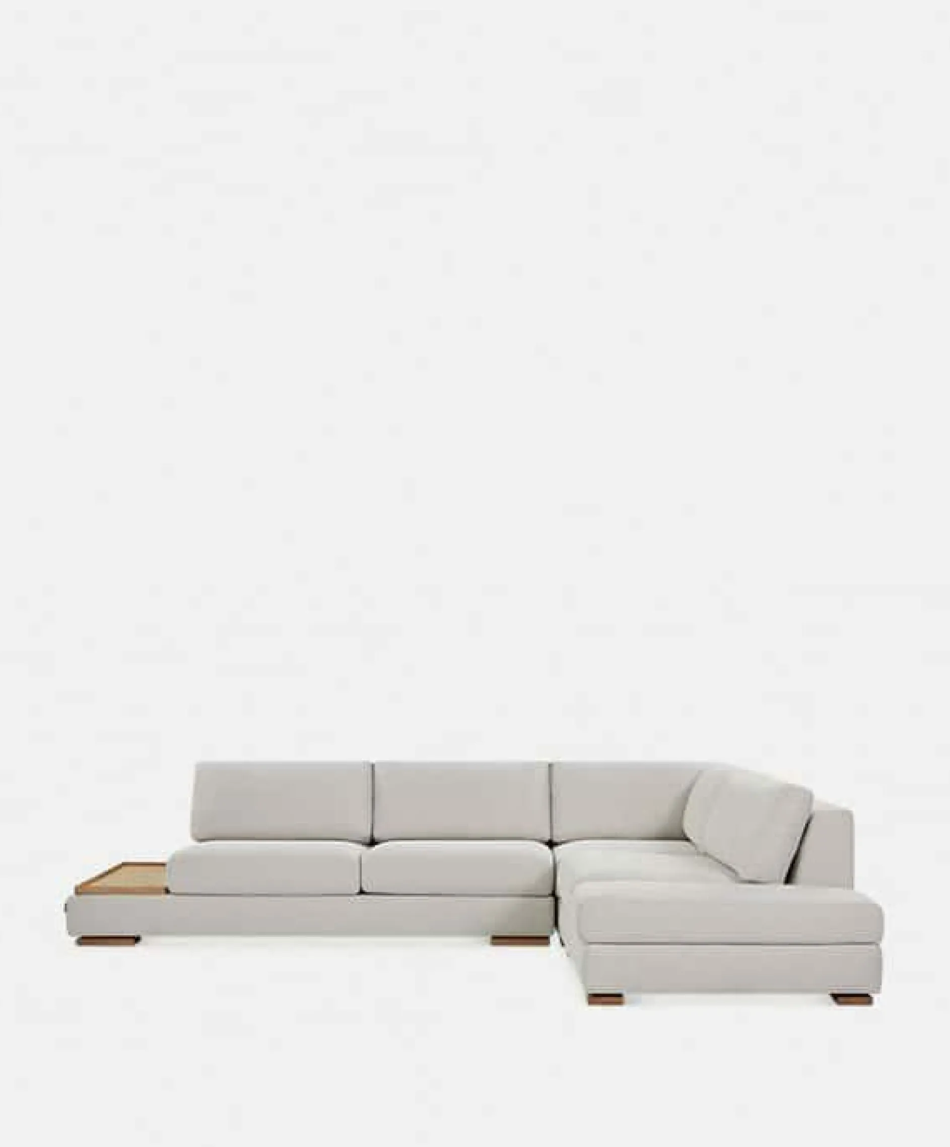 Cartago - Sectional Sofa with Tray Table by Furninova