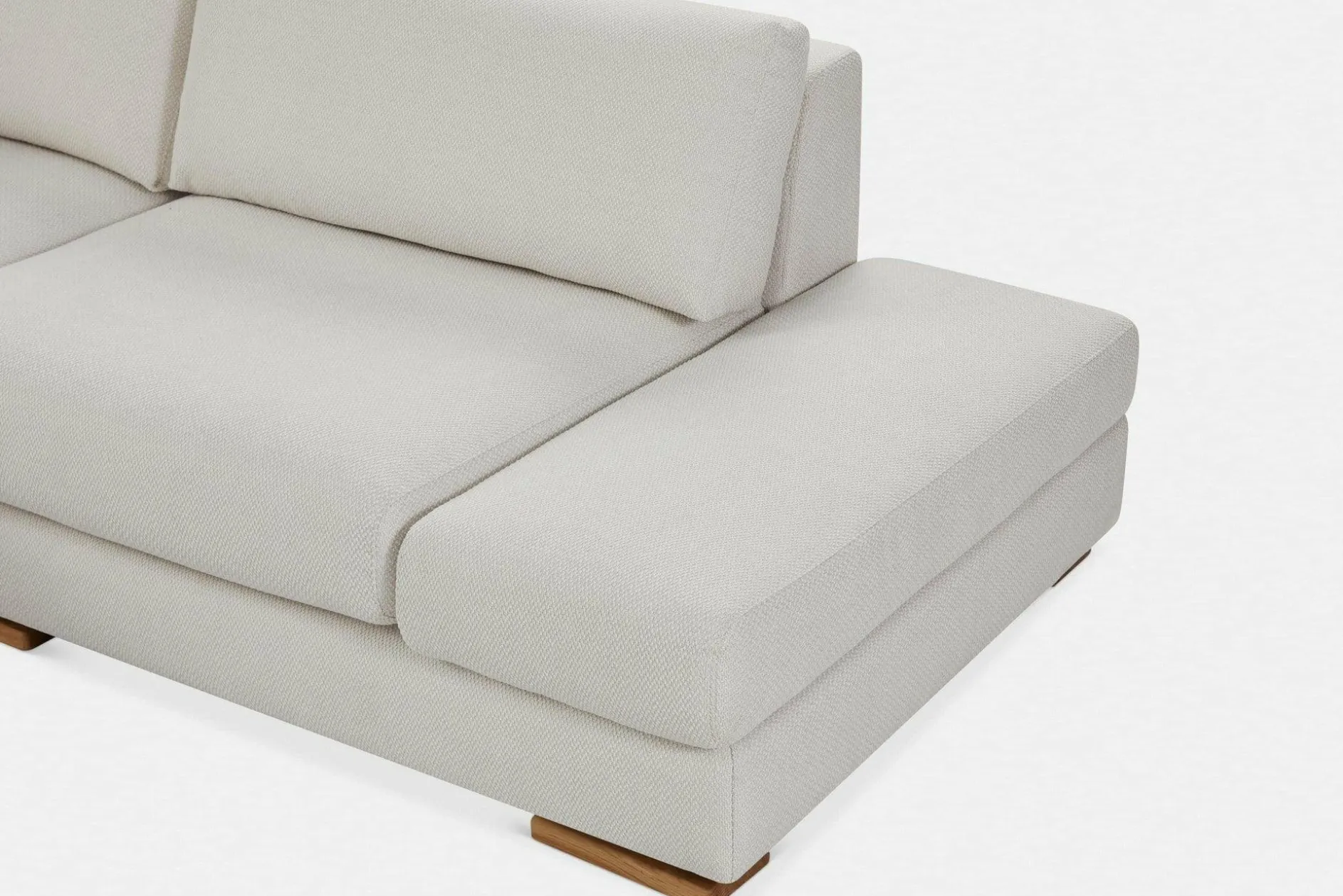 Cartago - Sectional Sofa with Tray Table by Furninova