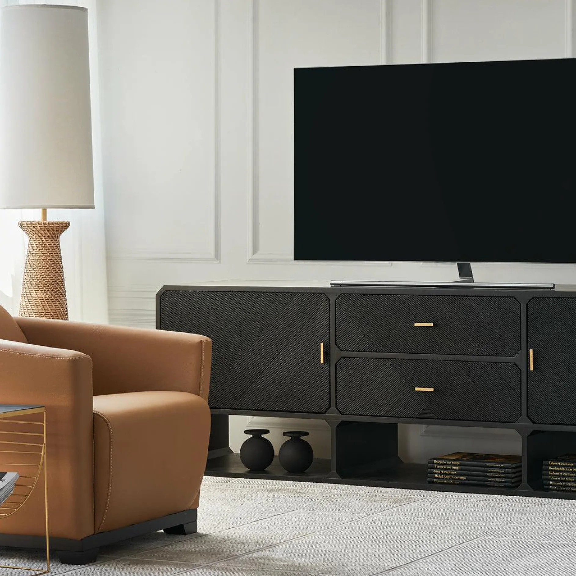 Caspian - Ash Veneer TV Stand by Four Hands