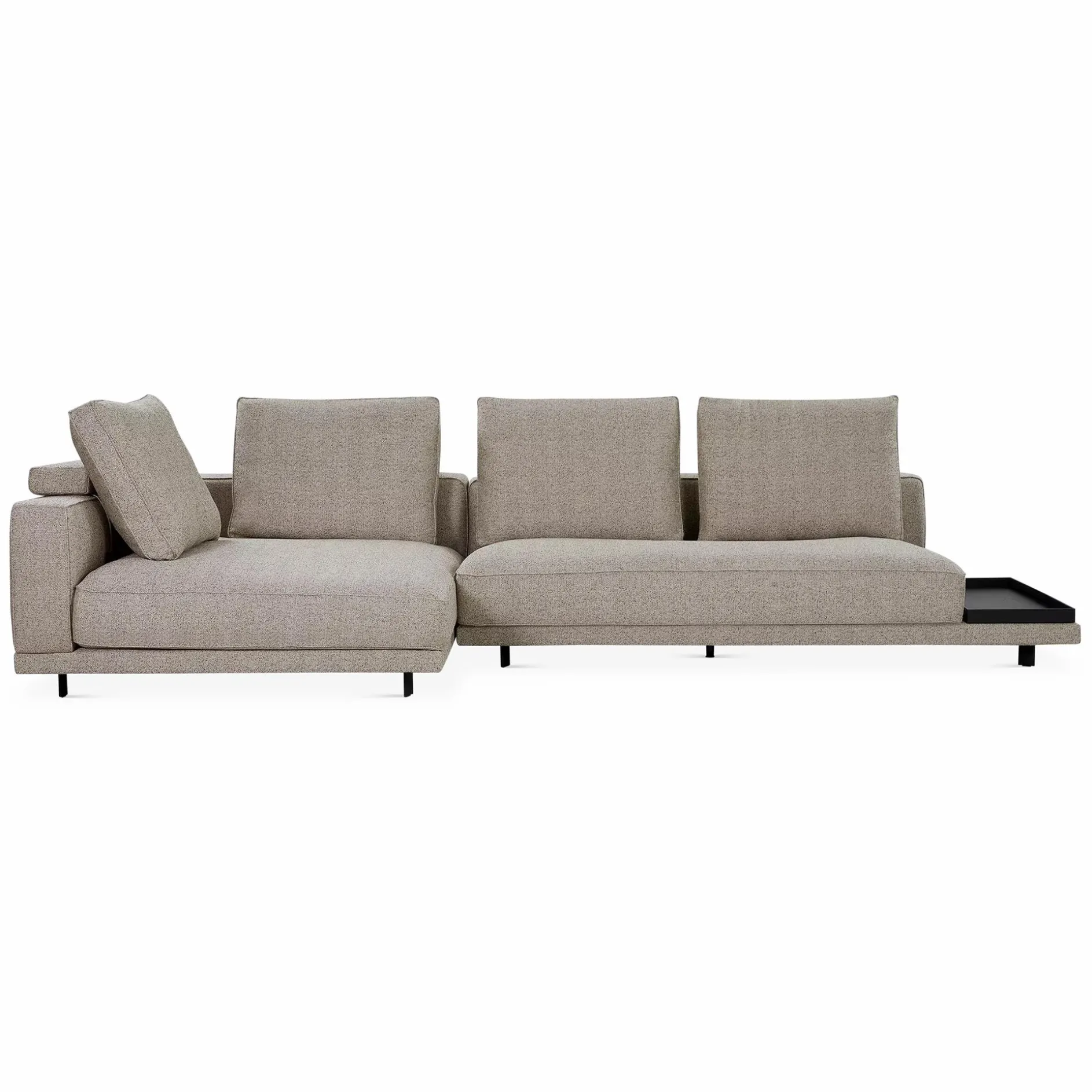 Catena Dusk - Fabric-Upholstered Sectional Sofa by Furninova