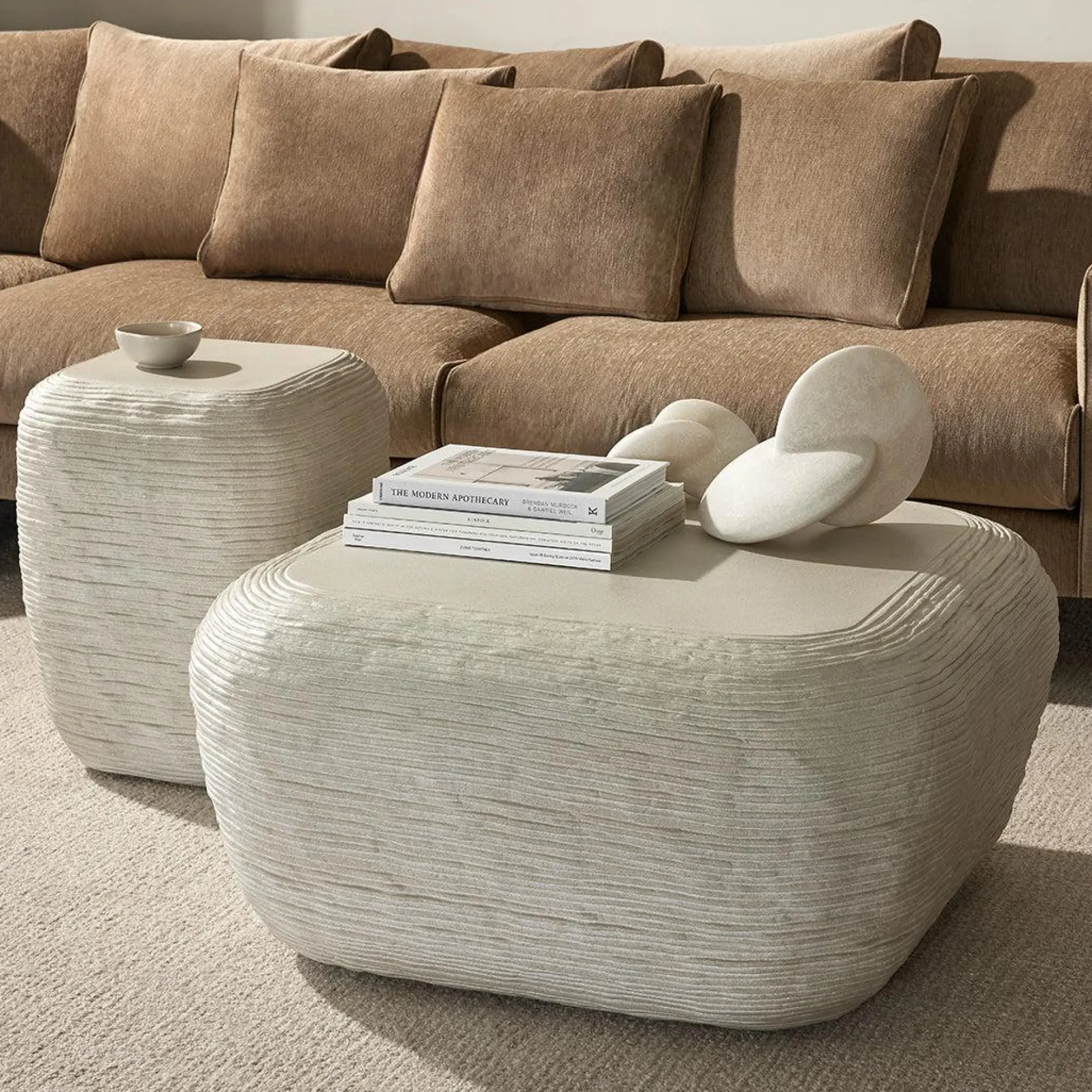 Cirri - Concrete Side Table by Four Hands