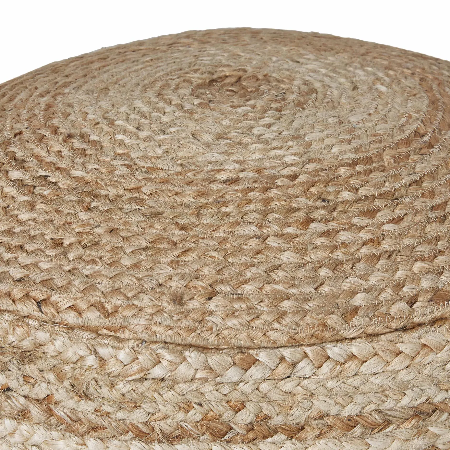 Clendon - Round Woven Pouf