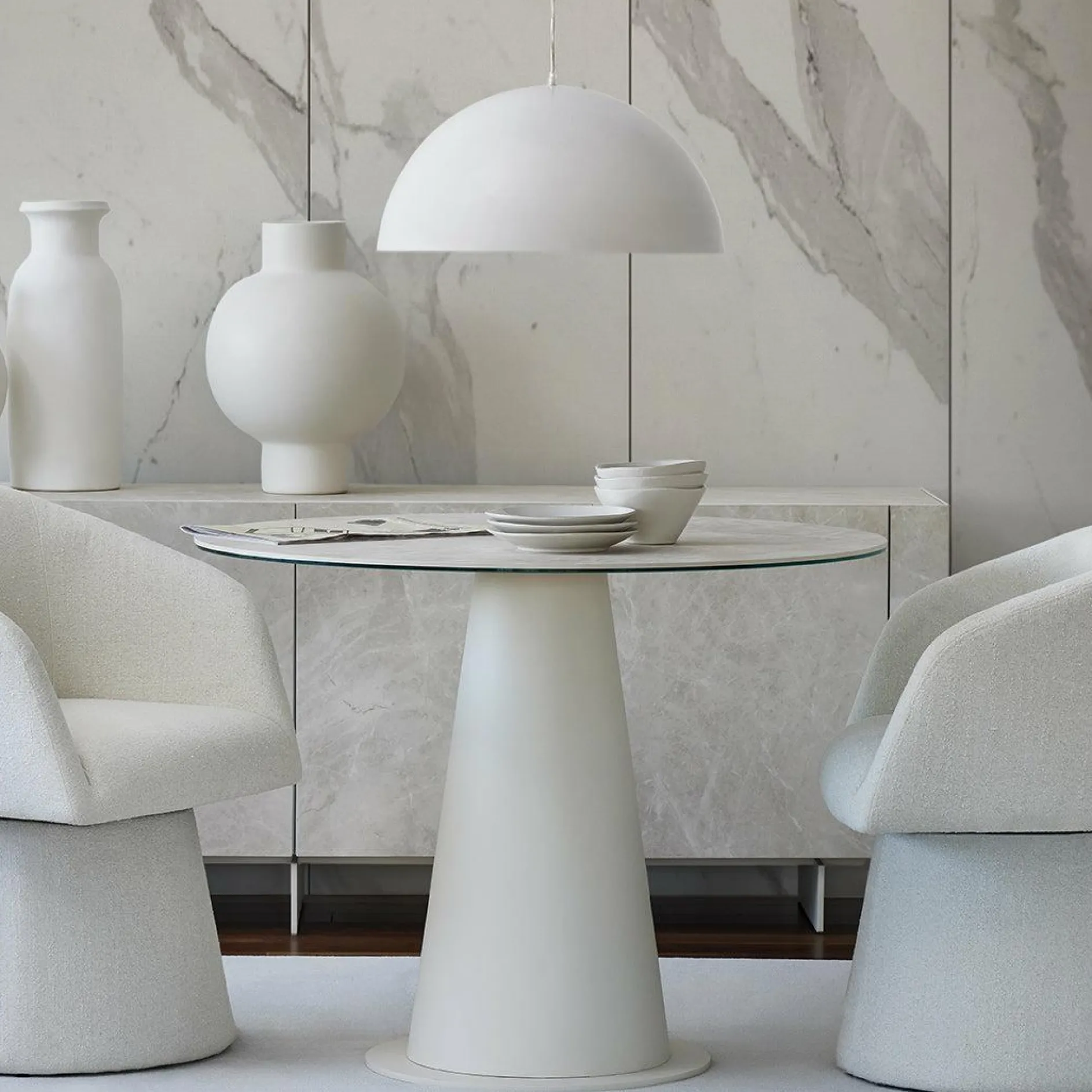 Cone - Round Table with Conical Base