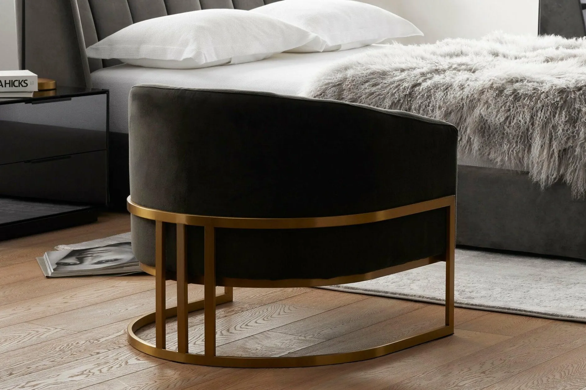 Corbin - Velvet Armchair by Four Hands