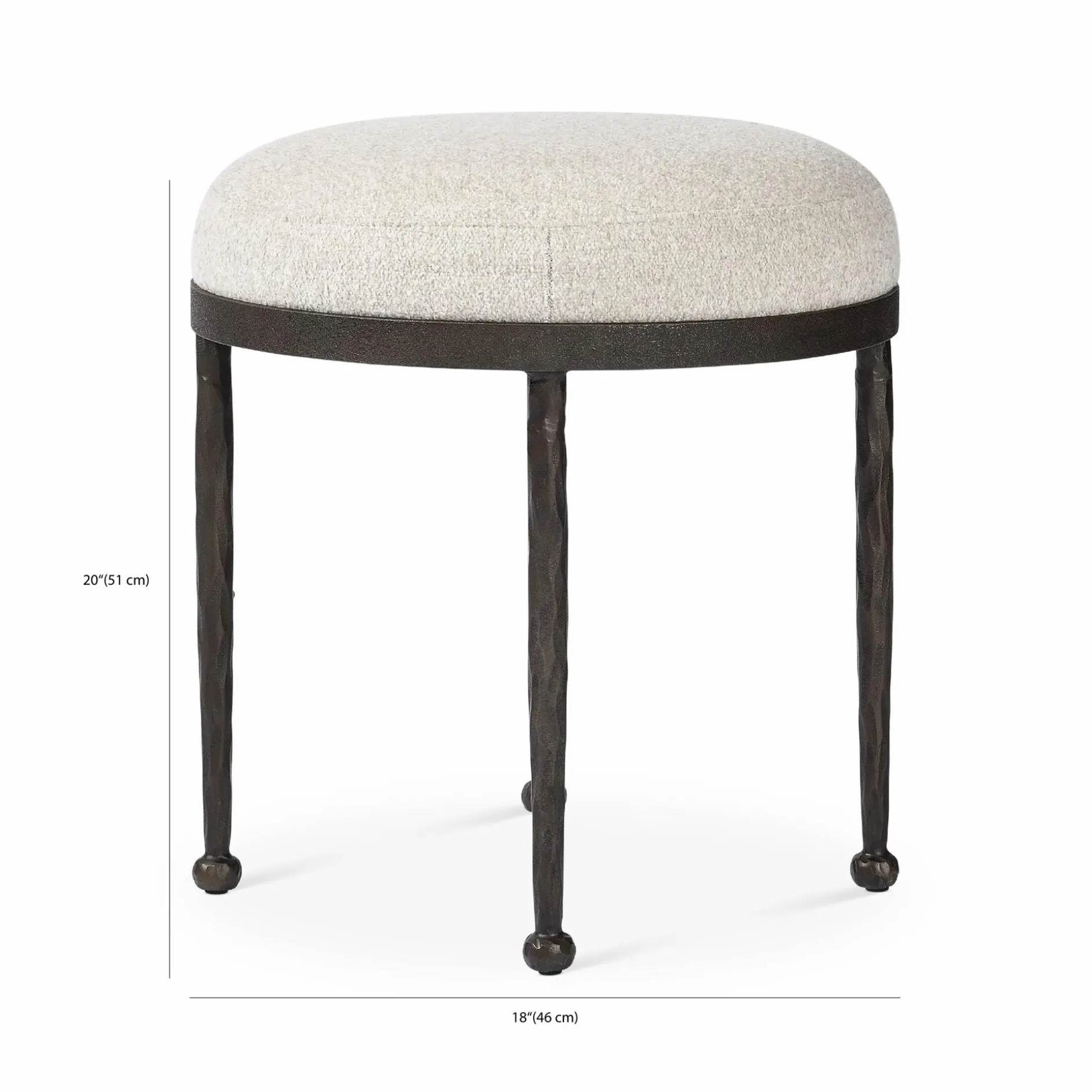 Corinne - Accent Stool by Four Hands
