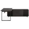 Corridor Office 6531 - Modular Wood and Tempered Glass Desk by BDI