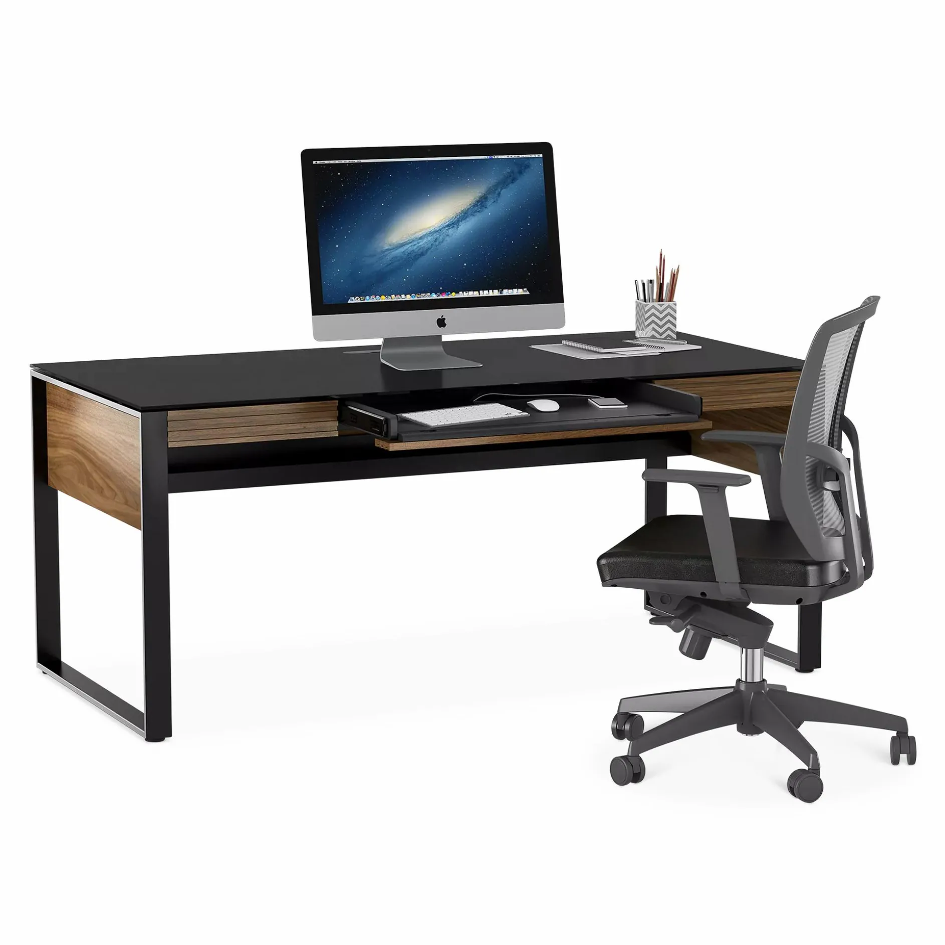 Corridor Office 6521 - Wood Veneer Desk by BDI