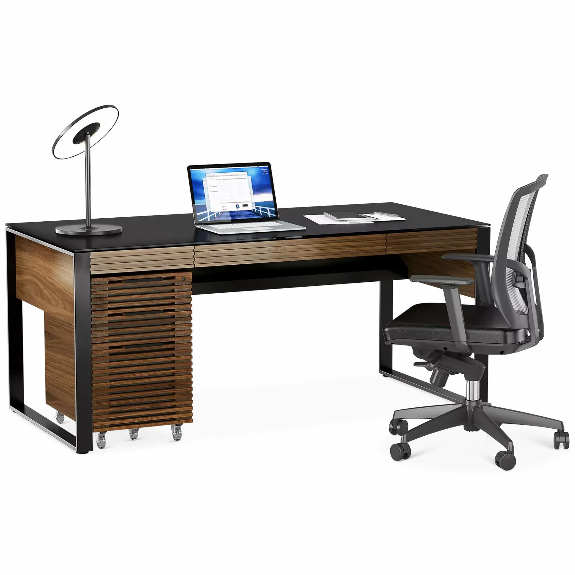 Corridor Office 6521 - Wood Veneer Desk by BDI