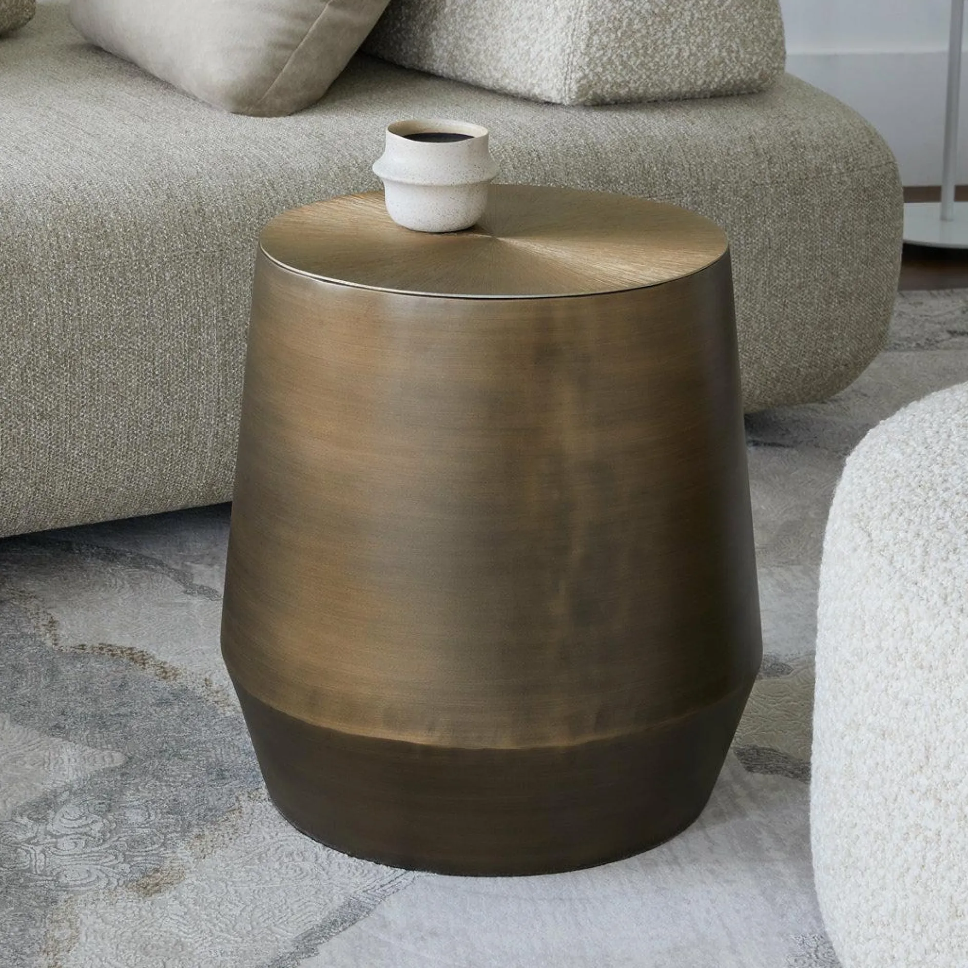 Creed - Gold Metal Side Table