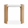 Dala - Marble and Solid Oak Side Table